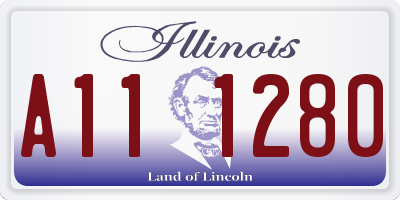 IL license plate A111280