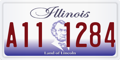 IL license plate A111284