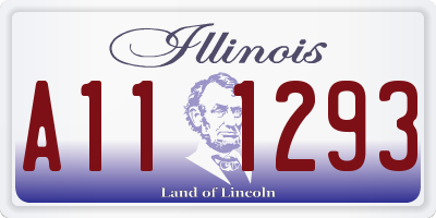 IL license plate A111293