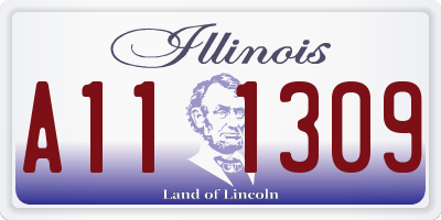 IL license plate A111309