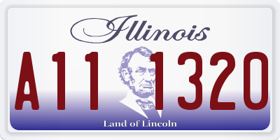 IL license plate A111320