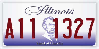 IL license plate A111327