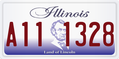 IL license plate A111328