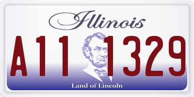 IL license plate A111329