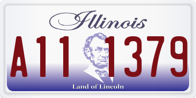 IL license plate A111379