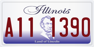 IL license plate A111390