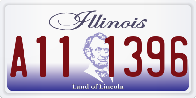 IL license plate A111396