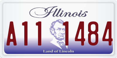 IL license plate A111484