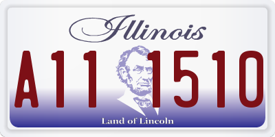 IL license plate A111510