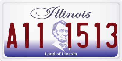 IL license plate A111513