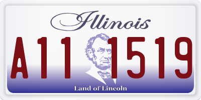 IL license plate A111519