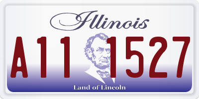 IL license plate A111527