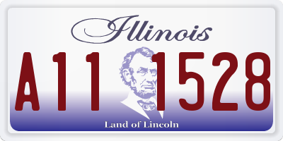 IL license plate A111528