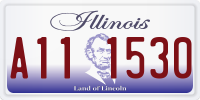 IL license plate A111530