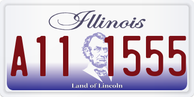 IL license plate A111555
