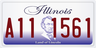 IL license plate A111561