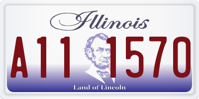 IL license plate A111570