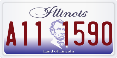 IL license plate A111590