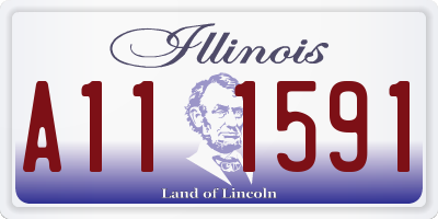 IL license plate A111591
