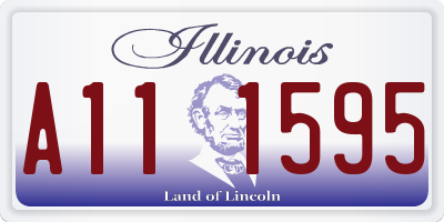 IL license plate A111595