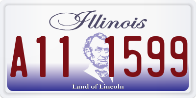 IL license plate A111599