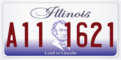 IL license plate A111621