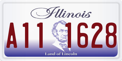 IL license plate A111628