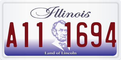 IL license plate A111694