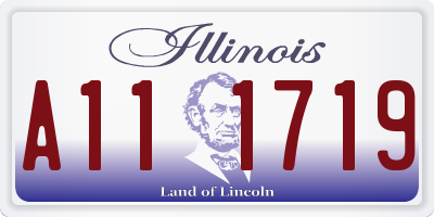 IL license plate A111719
