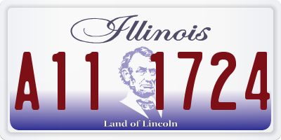 IL license plate A111724