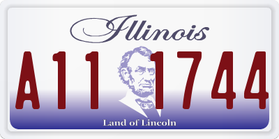 IL license plate A111744