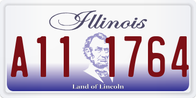 IL license plate A111764