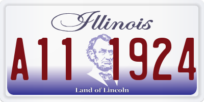 IL license plate A111924