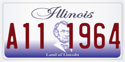 IL license plate A111964