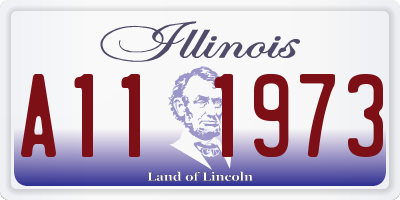 IL license plate A111973