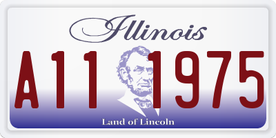 IL license plate A111975