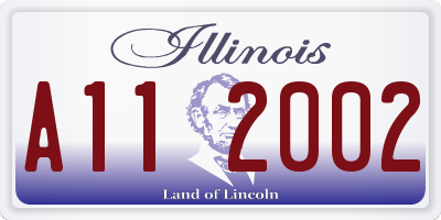 IL license plate A112002