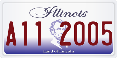 IL license plate A112005