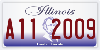 IL license plate A112009