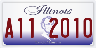 IL license plate A112010