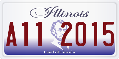IL license plate A112015