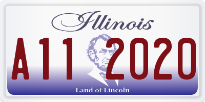 IL license plate A112020