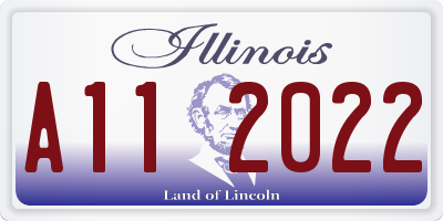 IL license plate A112022