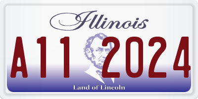 IL license plate A112024