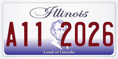 IL license plate A112026