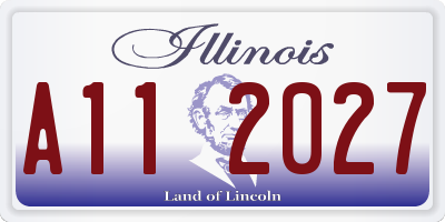 IL license plate A112027