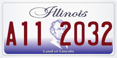 IL license plate A112032