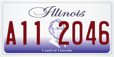 IL license plate A112046