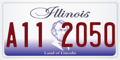 IL license plate A112050