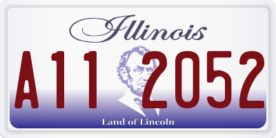 IL license plate A112052